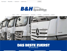 Tablet Screenshot of bh-spedition.com